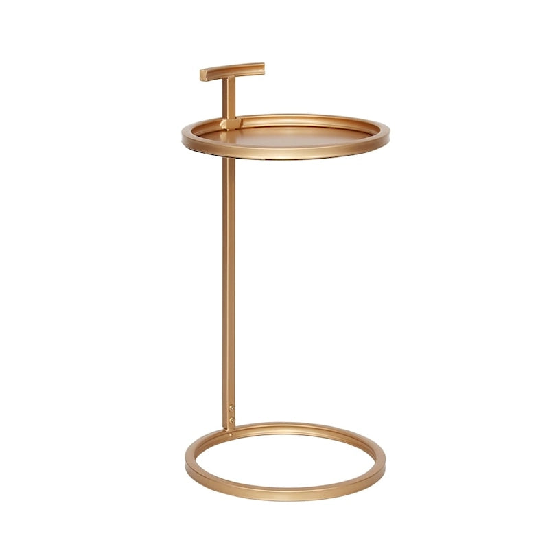Round Metal Accent C Table