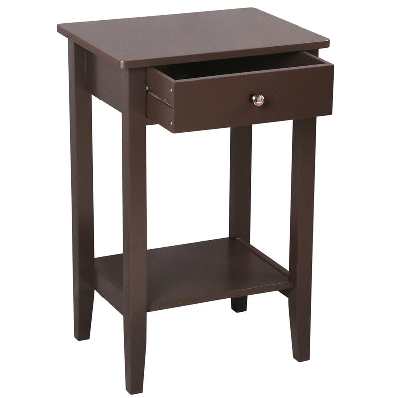 2-Tier 1-Drawer End Table