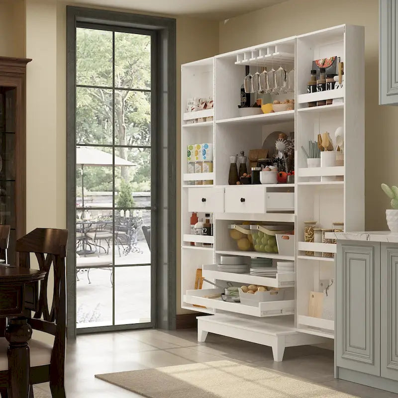 Multifunctional Kitchen and Wine Storage Cabinet