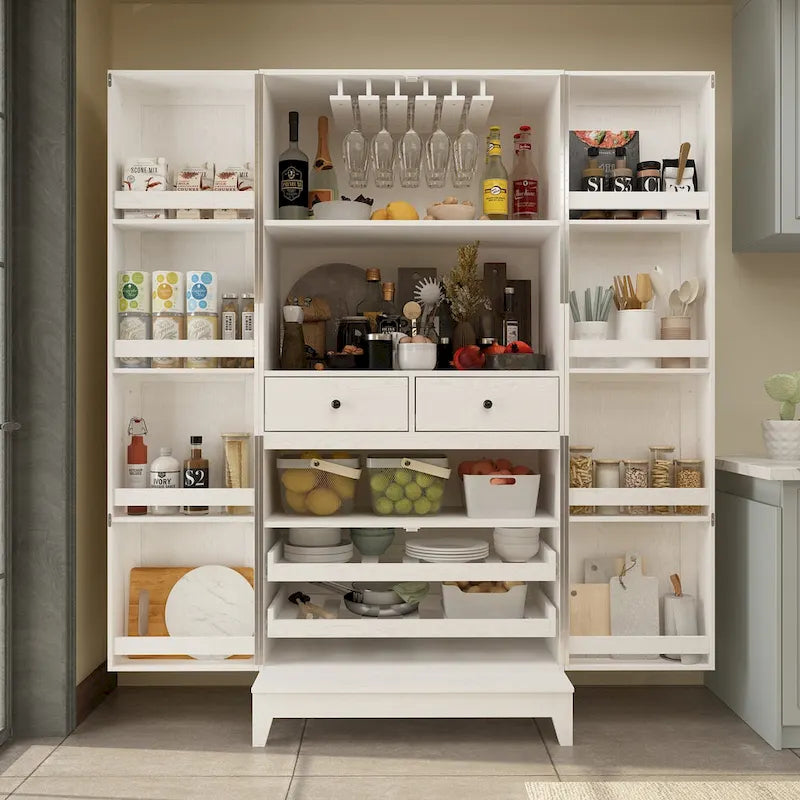 Multifunctional Kitchen and Wine Storage Cabinet