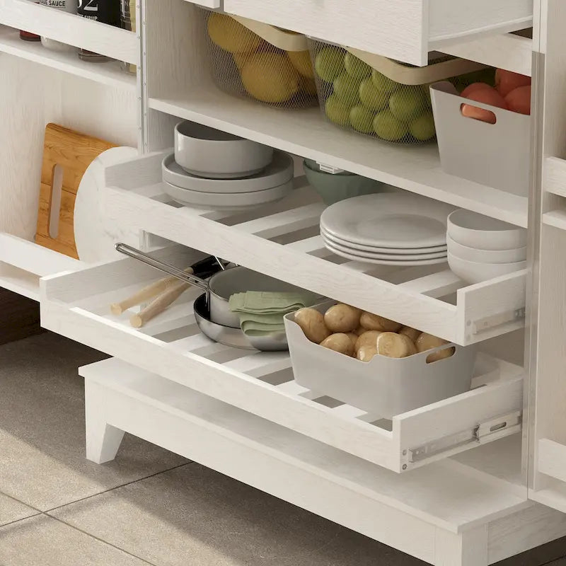 Multifunctional Kitchen and Wine Storage Cabinet