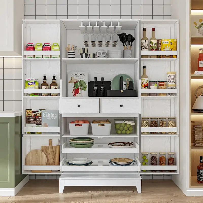 Multifunctional Kitchen and Wine Storage Cabinet