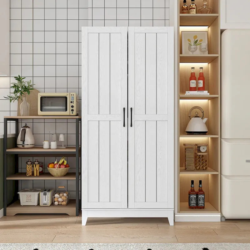 Multifunctional Kitchen and Wine Storage Cabinet