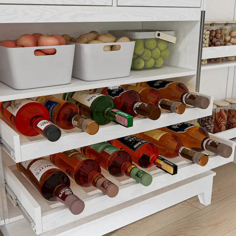 Multifunctional Kitchen and Wine Storage Cabinet