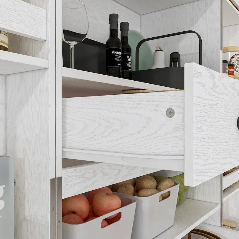 Multifunctional Kitchen and Wine Storage Cabinet