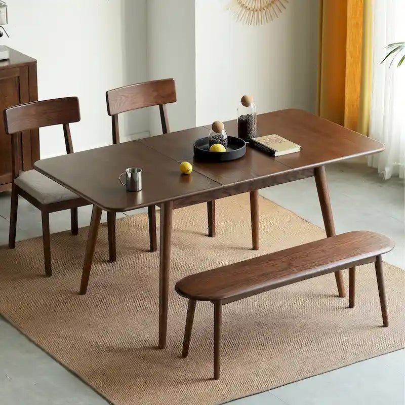 Walnut Solid Oak Extendable Dining Table