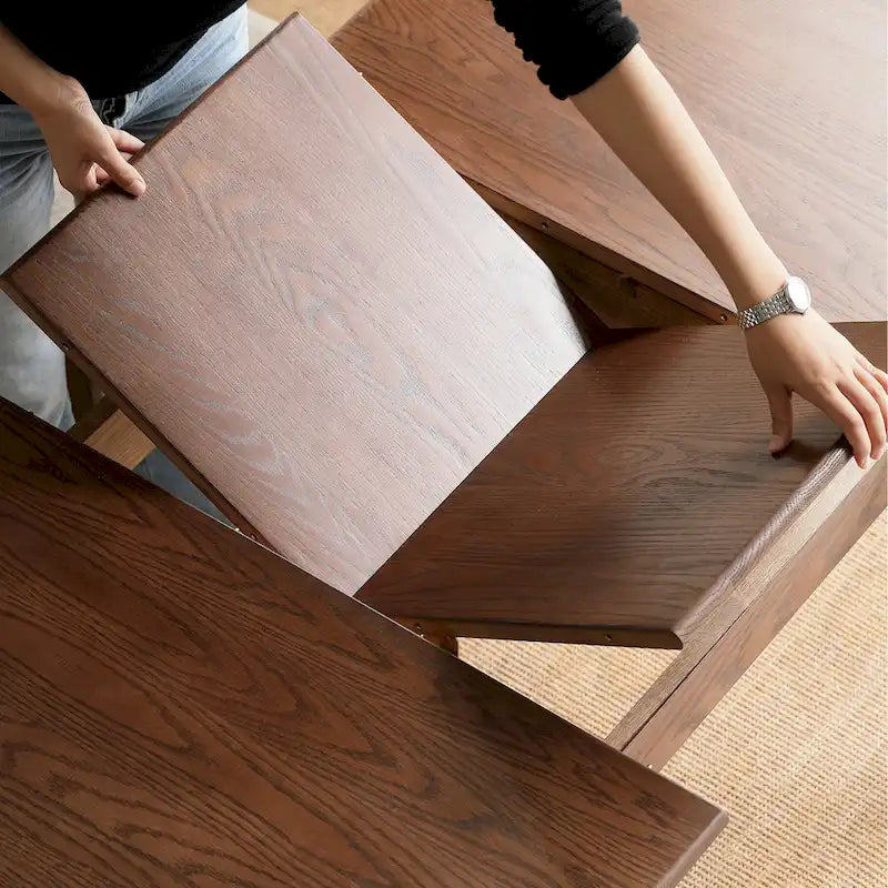 Walnut Solid Oak Extendable Dining Table