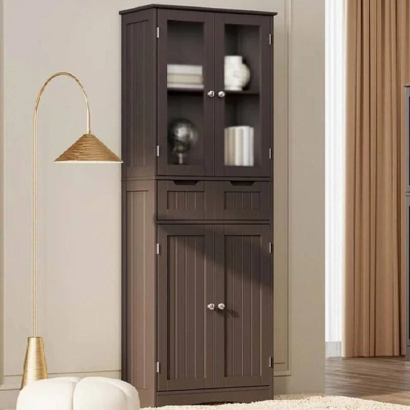Tall Kitchen and Bathroom Storage Cabinet
