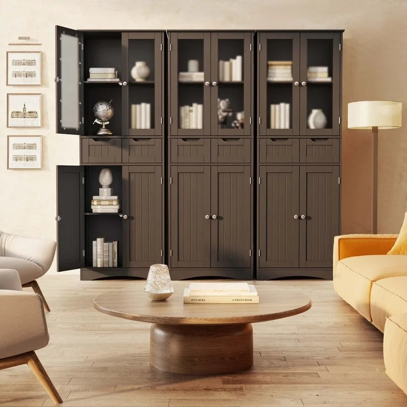 Tall Kitchen and Bathroom Storage Cabinet