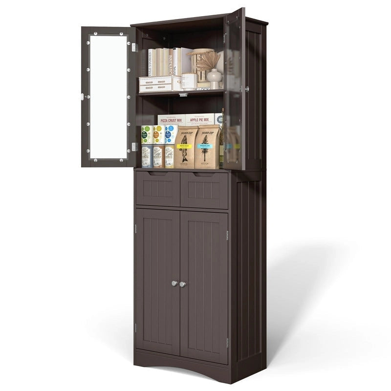 Tall Kitchen and Bathroom Storage Cabinet