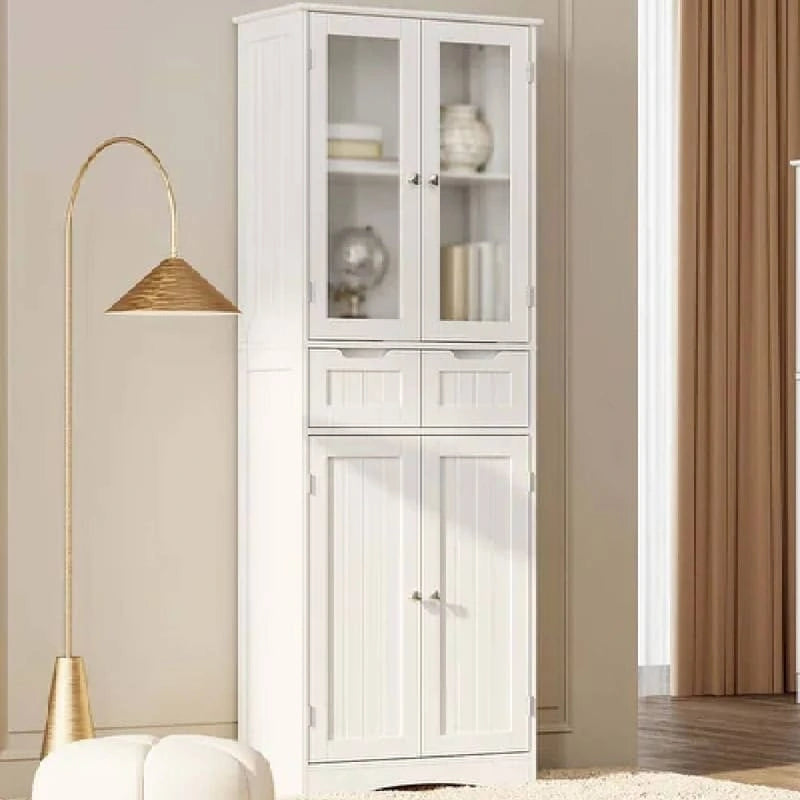 Tall Kitchen and Bathroom Storage Cabinet