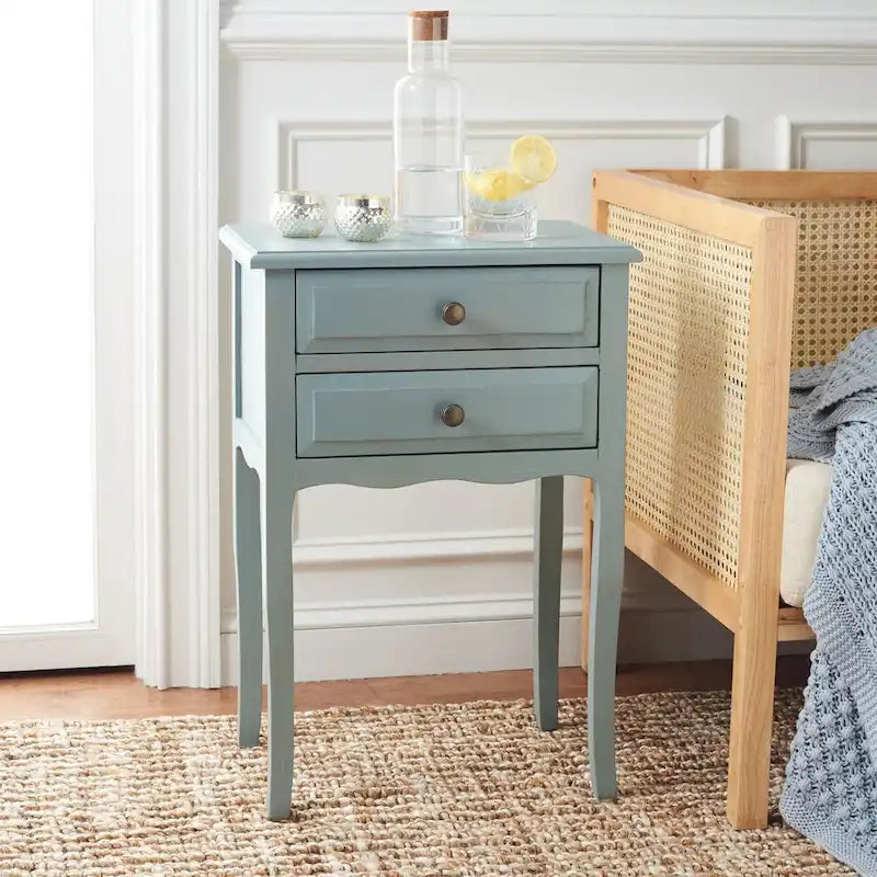 French Farmhouse Accent Table with Drawers