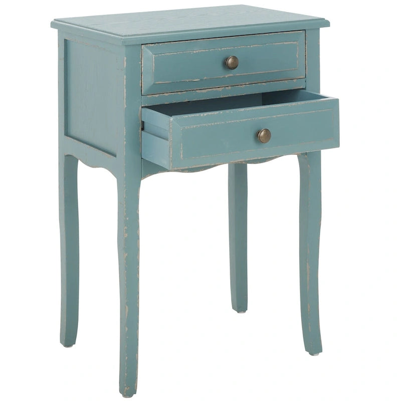 French Farmhouse Accent Table with Drawers