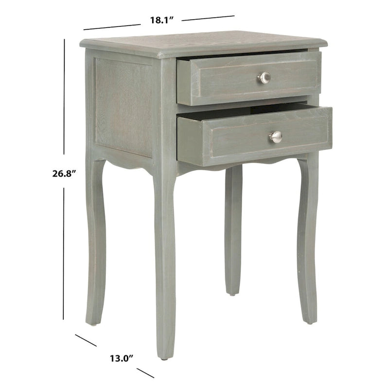 French Farmhouse Accent Table with Drawers
