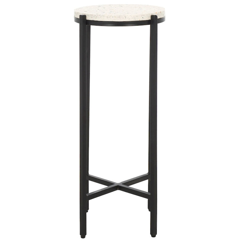 Round Marble-Top Drink Table