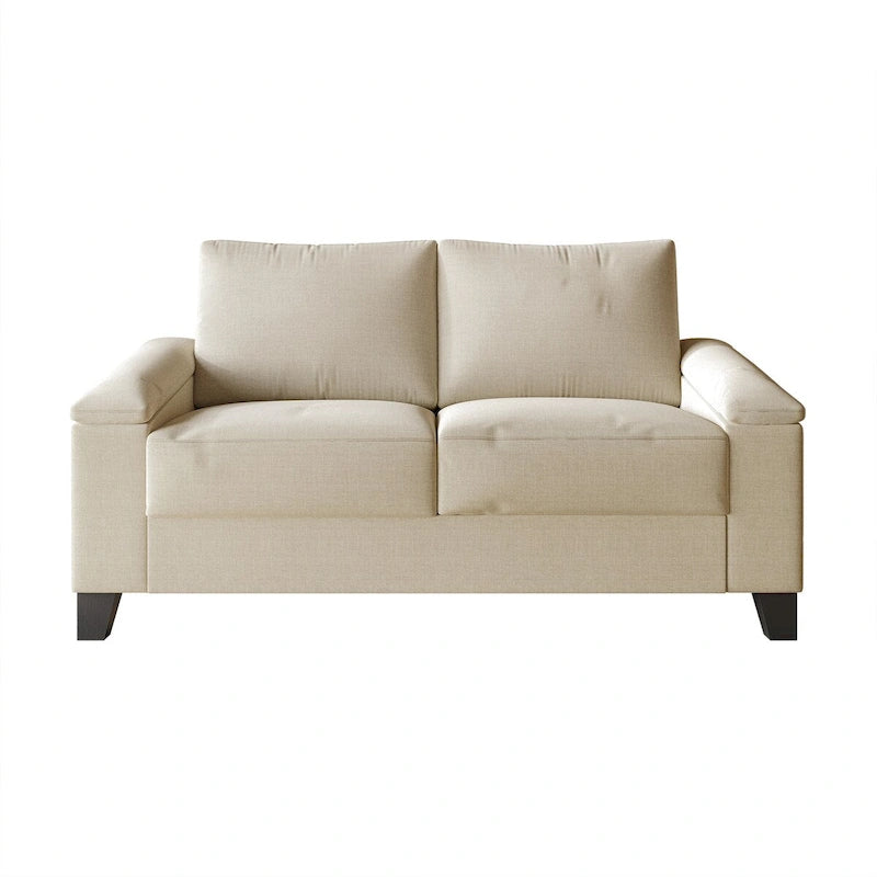 Linen Upholstered Loveseat