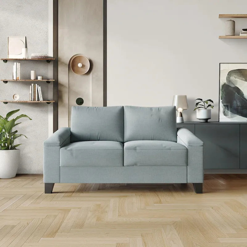 Linen Upholstered Loveseat