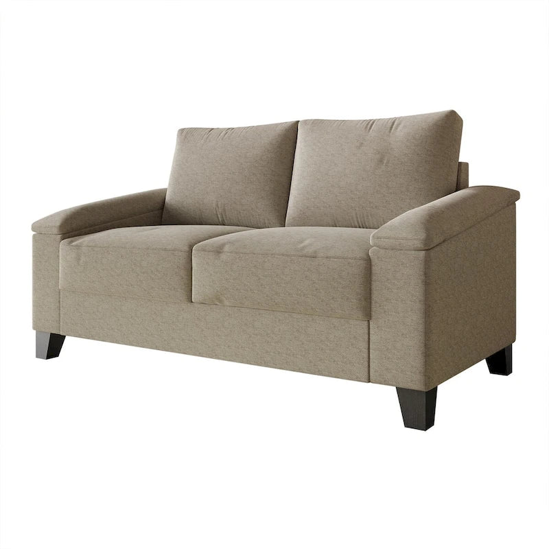 Linen Upholstered Loveseat