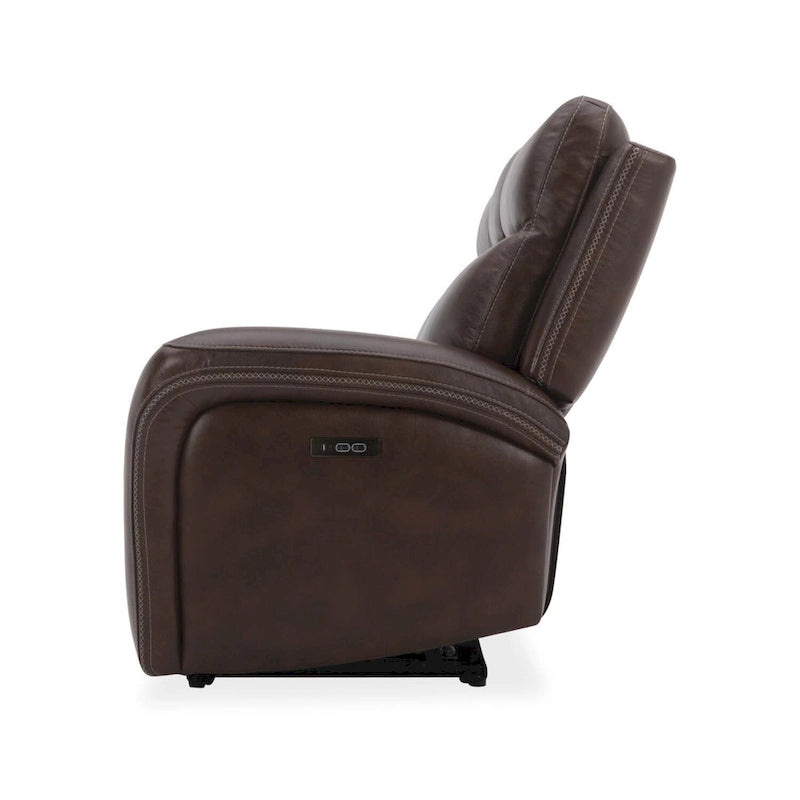 Dual Power Reclining Leather Sofa