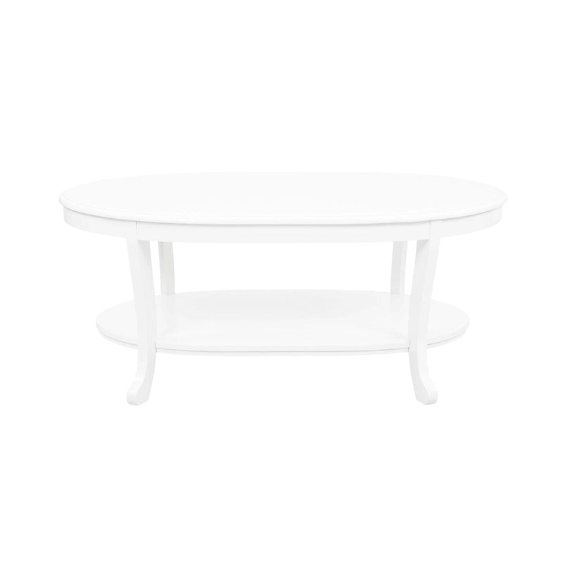 Rustic White Wood Coffee Table