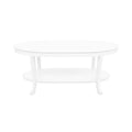 Rustic White Wood Coffee Table