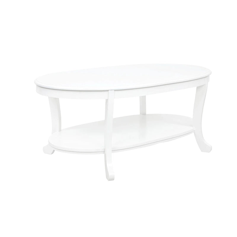 Rustic White Wood Coffee Table