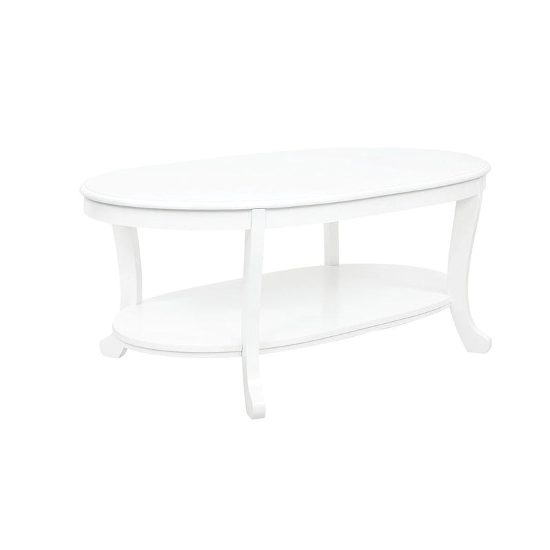 Rustic White Wood Coffee Table