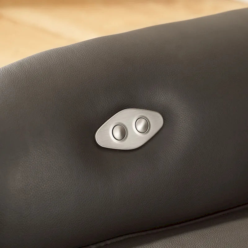 Swivel Top-Grain Leather Power Recliner Chair