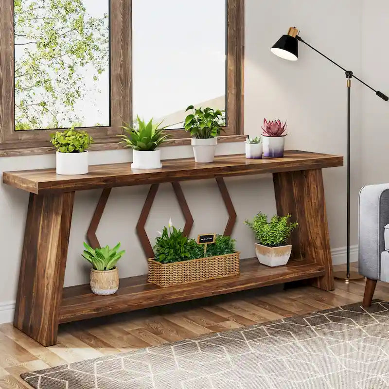 70.9-Inch Console Sofa Table with Storage
