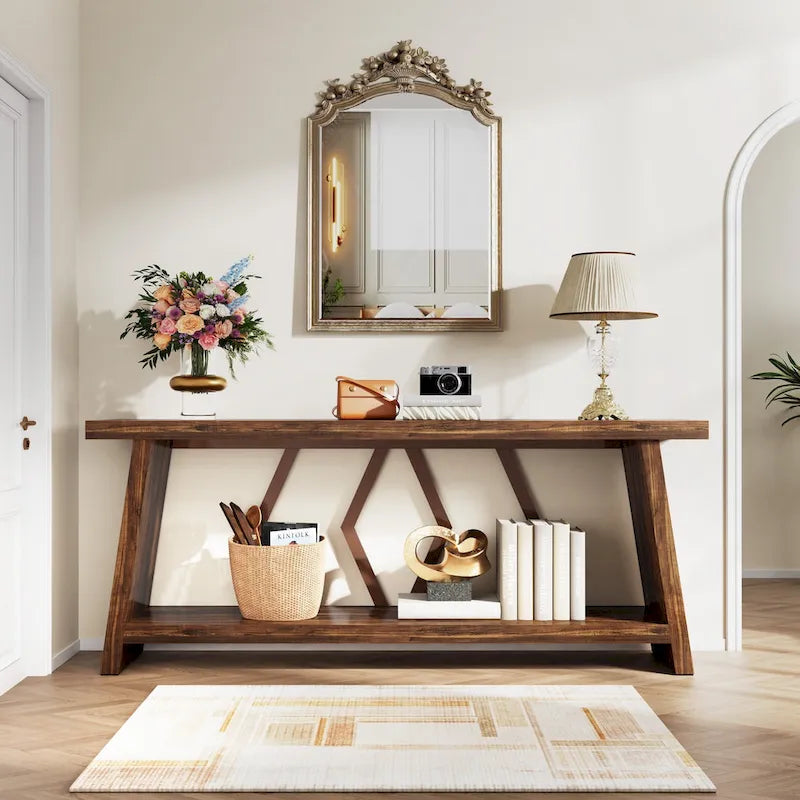 70.9-Inch Console Sofa Table with Storage
