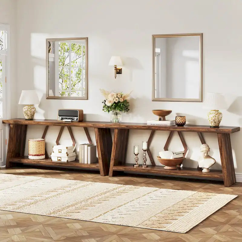 70.9-Inch Console Sofa Table with Storage