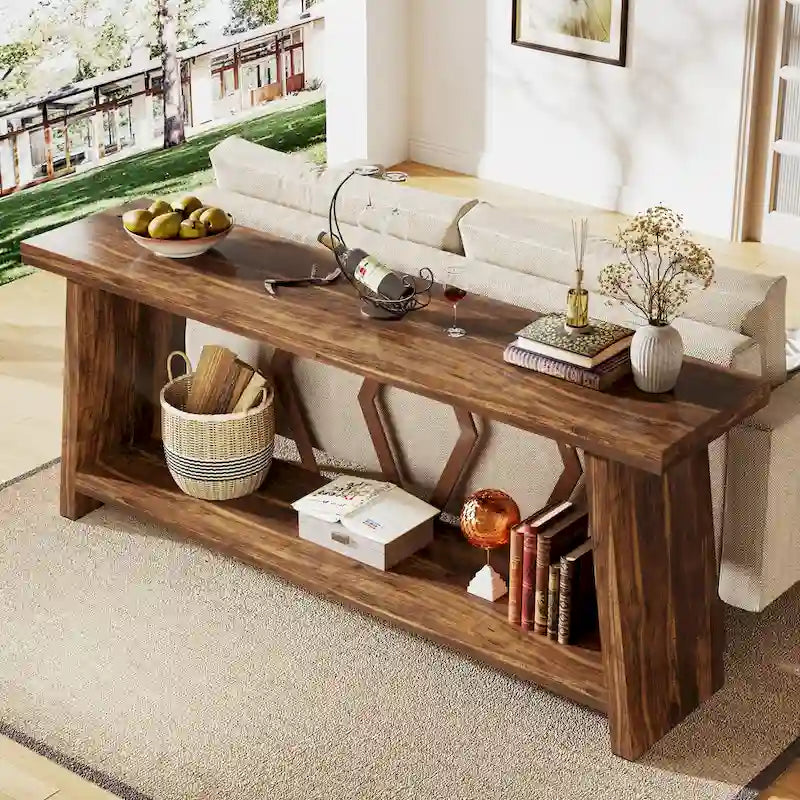 70.9-Inch Console Sofa Table with Storage