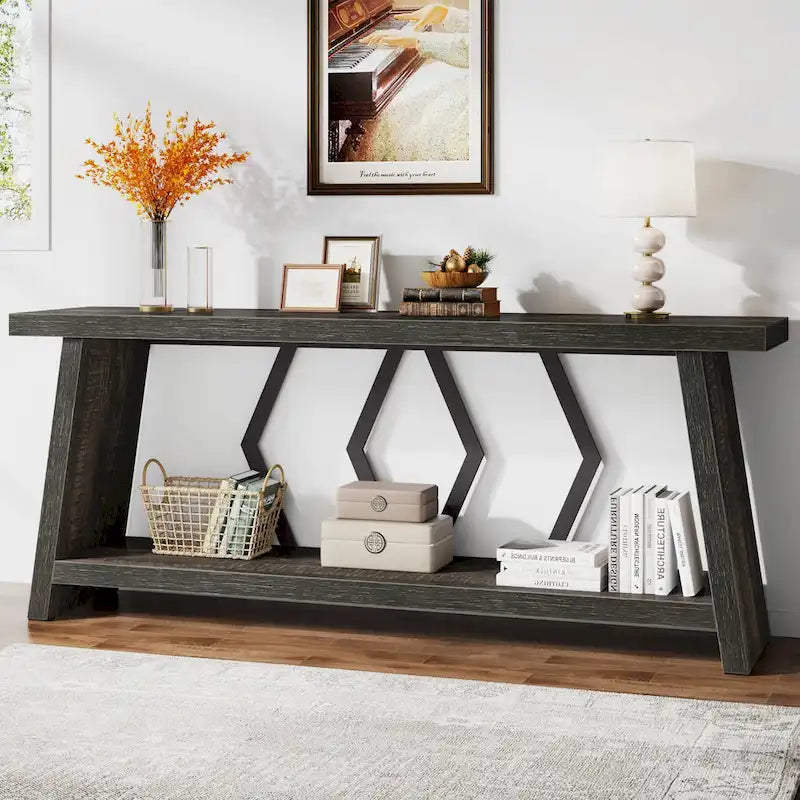 70.9-Inch Console Sofa Table with Storage