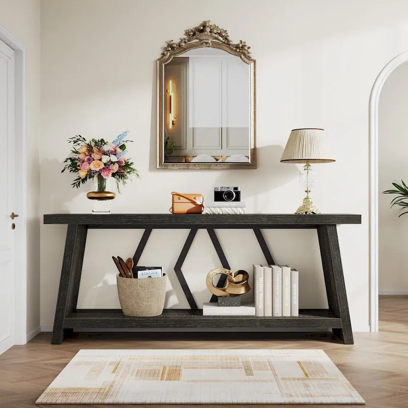 70.9-Inch Console Sofa Table with Storage