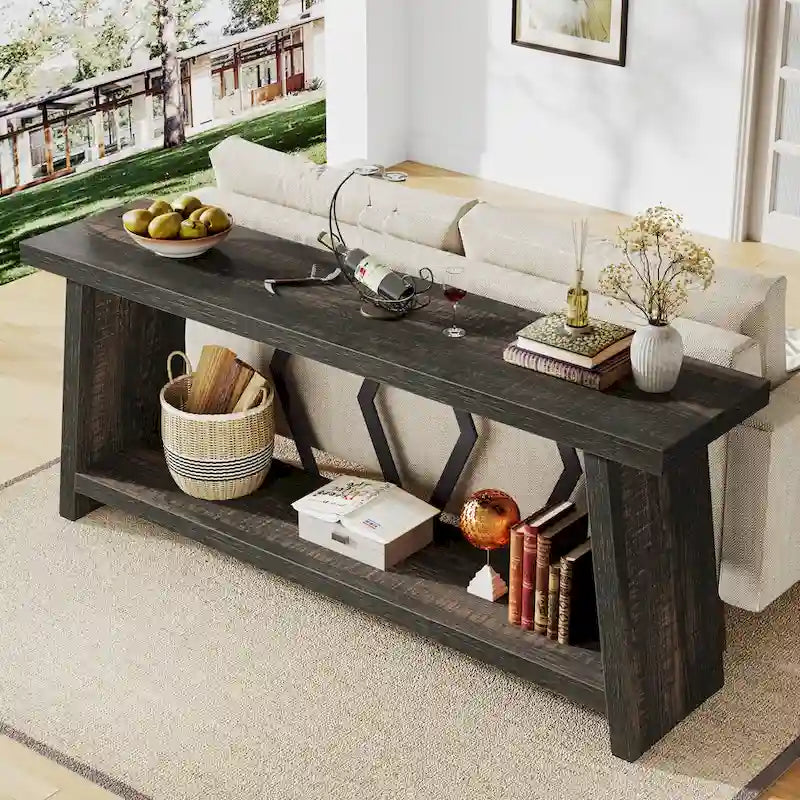 70.9-Inch Console Sofa Table with Storage