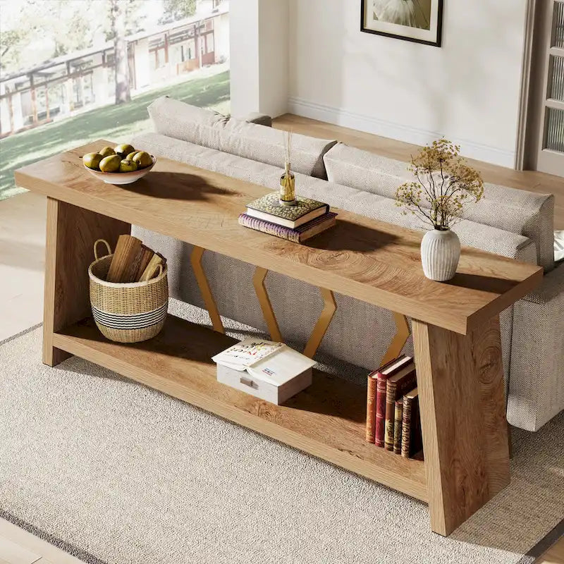 70.9-Inch Console Sofa Table with Storage
