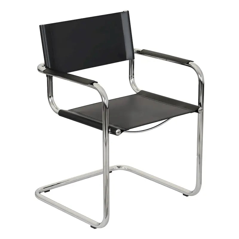 Cantilever Armchair with Chrome Frame