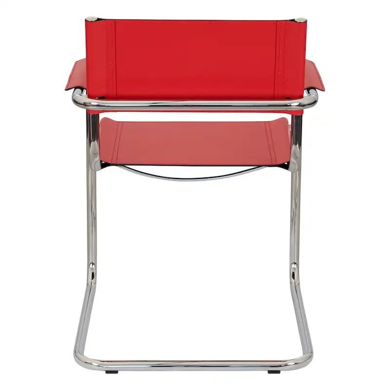 Cantilever Armchair with Chrome Frame