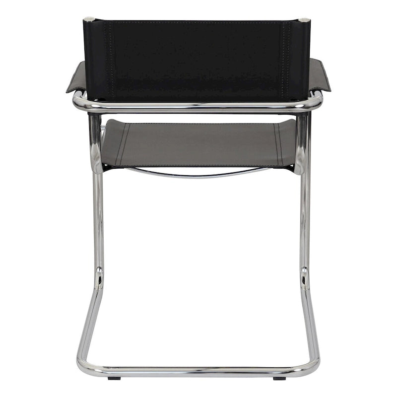 Cantilever Armchair with Chrome Frame