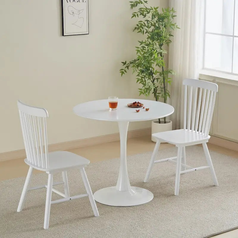 Round Mid-Century Dining Table