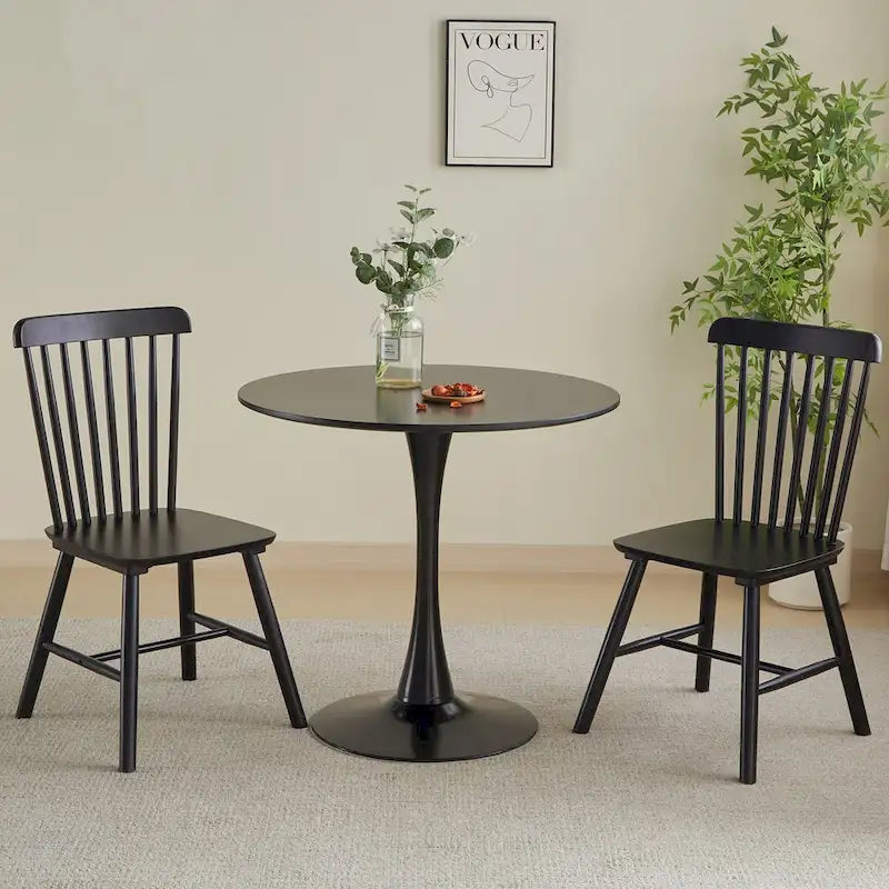 Round Mid-Century Dining Table