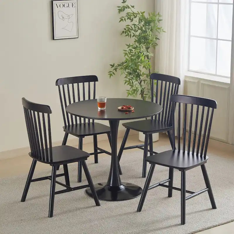 Round Mid-Century Dining Table