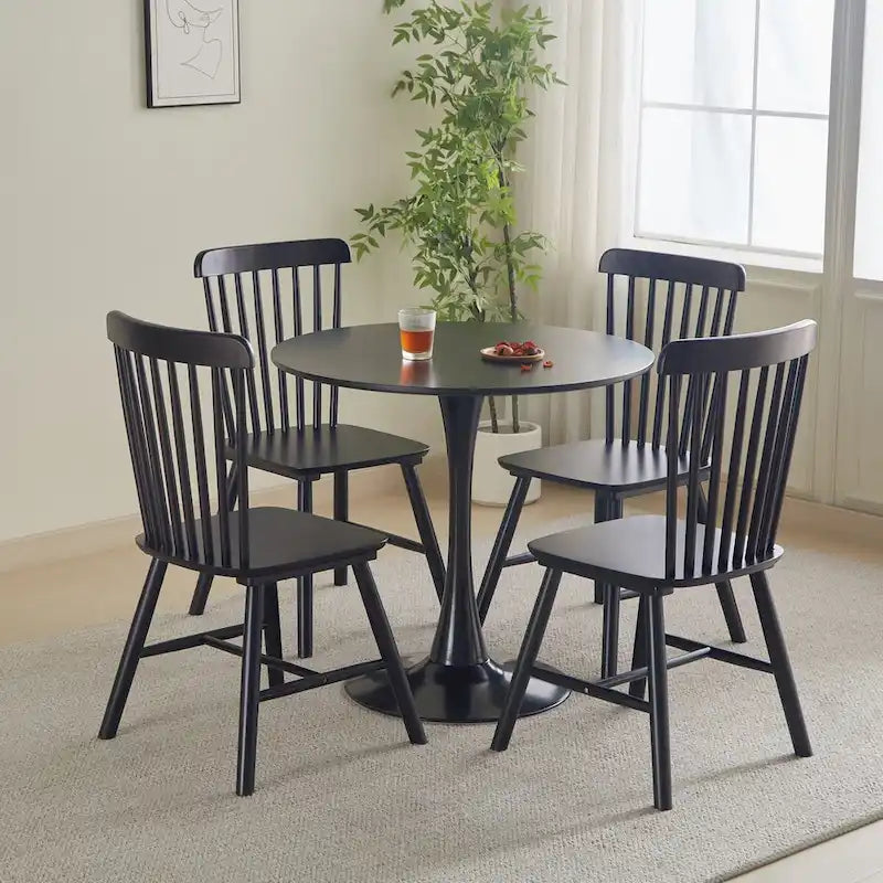 Round Mid-Century Dining Table