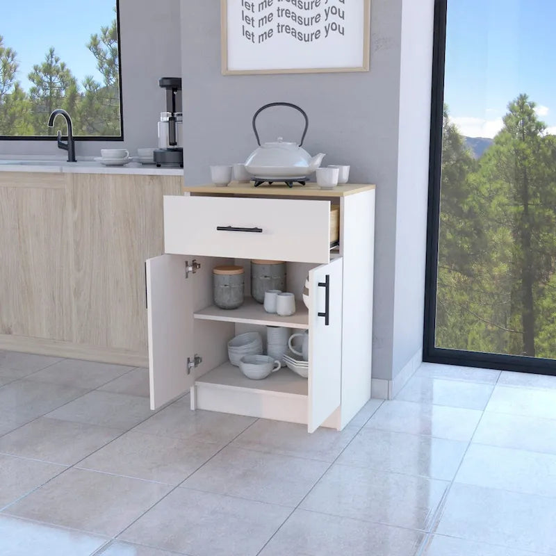 Kitchen Pantry with 2 Doors and 1 Drawer