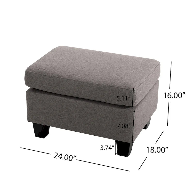 Fabric Ottoman